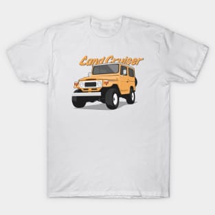 Land cruiser fj40 hardtop off road orange light T-Shirt